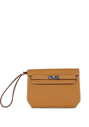 Hermès Pre-Owned Kelly Depeches 25 leather clutch bag - Brown