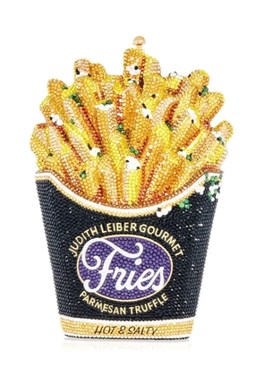 Judith Leiber Truffle Fries crystal-embellished gold-tone clutch