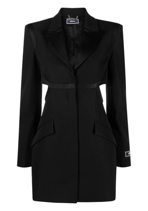 Versace cut-out wool blazer - Black