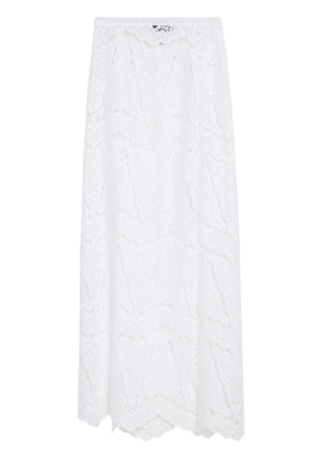 Amir Slama x Jade Picon lace maxi skirt - White