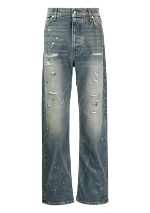 RHUDE 90's distressed-effect jeans - Blue