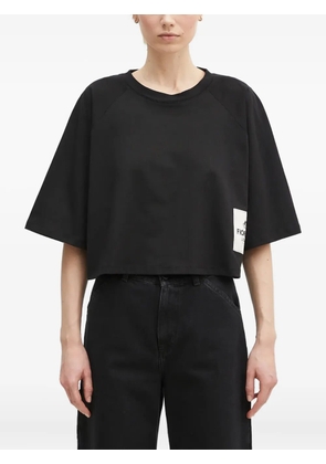Fiorucci cropped T-shirt - Black