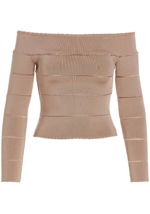 Alexandre Vauthier off-shoulder top - Pink