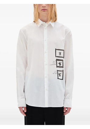 Ann Demeulemeester Doves cotton shirt - White