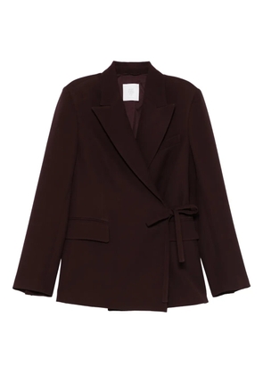 Eleventy tie-fastening blazer - Purple