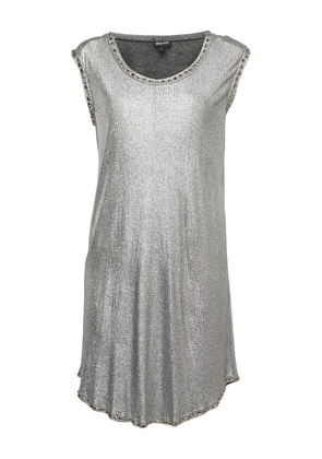 Just Cavalli Vintage metallic-effect midi dress - Silver