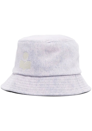 ISABEL MARANT Haley logo-embroidered bucket hat - Purple