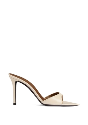 Giuseppe Zanotti Intriigo pointed toe stiletto heel sandals - Neutrals