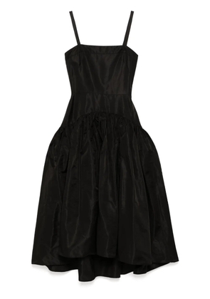 Martin Grant gathered tiered dress - Black