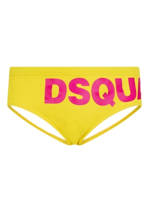 DSQUARED2 logo swim brief - Yellow