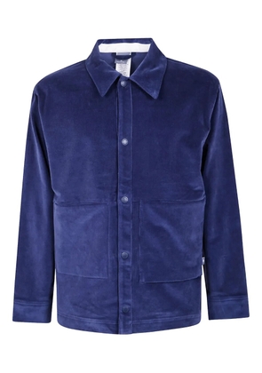 New Balance corduroy patch-pocket shirt - Blue