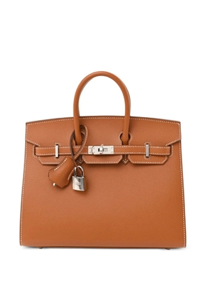 Hermès Pre-Owned 2023 Birkin Sellier 25 Epsom-leather palladium-hardware handbag - Brown