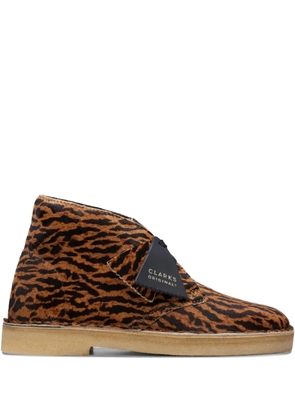 Clarks Originals tortoiseshell-pattern boots - Brown