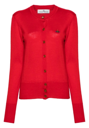 Vivienne Westwood Orb-embroidered fine-knit cardigan