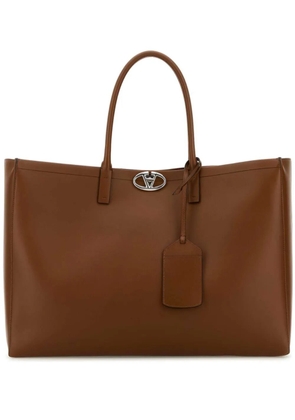 Valentino Garavani large VLogo Locker tote bag - Brown