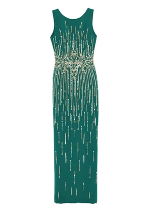 Saiid Kobeisy crepe beaded dress - Green