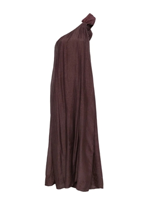 Mes Demoiselles rose-embellished one-shoulder dress - Purple