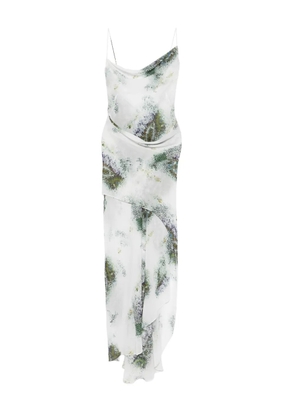 Christopher Esber cowl-neck slip maxi dress - White