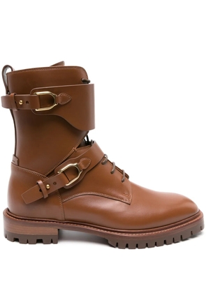 Ralph Lauren Collection Marlie Welington leather boots - Brown