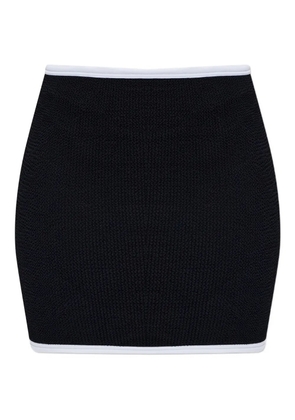 Hunza G Devyn crinkle skirt - Black