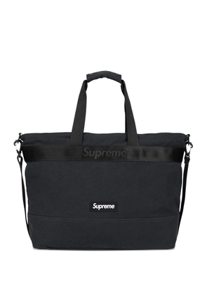Supreme logo-plaque tote bag - Black