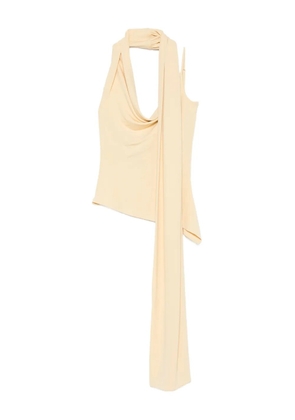 Aya Muse asymmetric draped-detail blouse - Neutrals