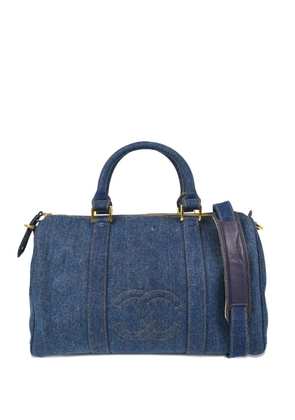 CHANEL Pre-Owned 1997 CC denim handbag - Blue
