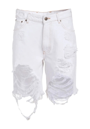 SEROYA frayed-effect shorts - White