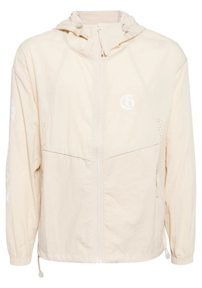 Ground Zero logo-print lightweight jacket - Neutrals