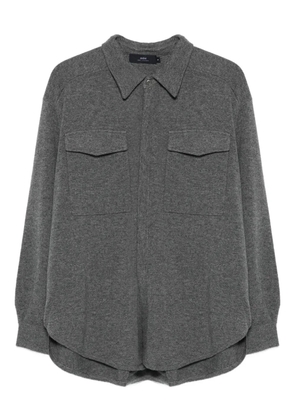 arch4 double-pocket cashmere shirt jacket - Grey