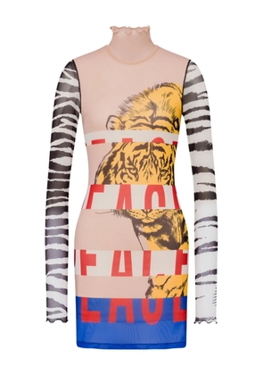 MOSCHINO JEANS graphic-print mini dress - Black