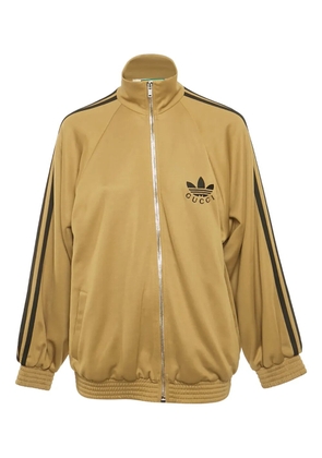 Gucci Pre-Owned x Adidas zip-up sweatshirt - Gold