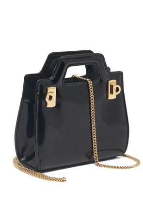 Ferragamo Pre-Owned micro Sofia leather tote bag - Black