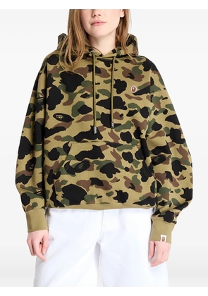 A BATHING APE® camouflage-jacquard hoodie - Green