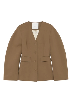 Nanushka puff-sleeve jacket - Brown