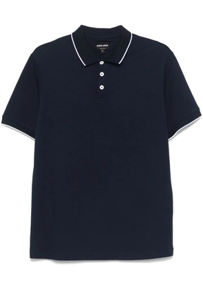Giorgio Armani cotton polo shirt - Blue
