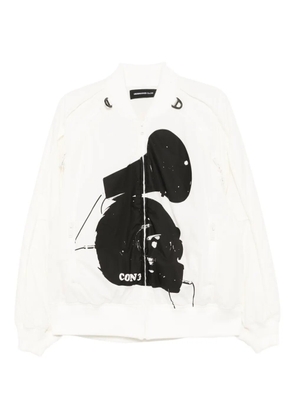 Undercover graphic-print bomber jacket - Neutrals