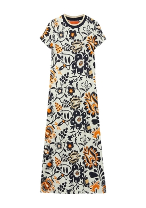 La DoubleJ Swing floral-print dress - White