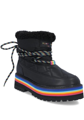 Kurt Geiger London quilted rainbow-sole boots - Black