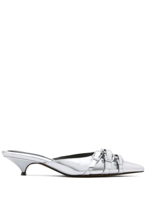 Marc Jacobs 35mm The Emma Kitten mules - Silver