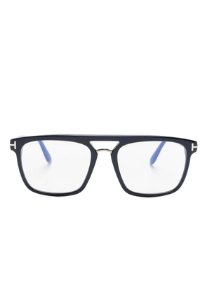 TOM FORD Eyewear rectangle-frame glasses - Blue