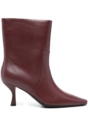 Marc Ellis 65mm pointed-toe ankle boots - Red