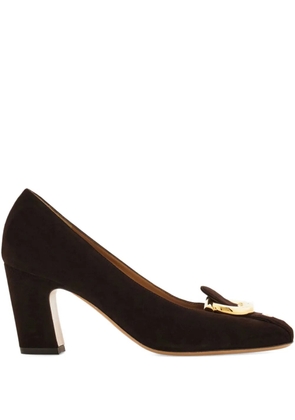 Ferragamo 70mm Gancini block-heel pumps - Brown