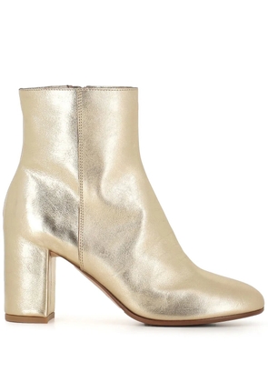Del Carlo 80mm Axis leather boots - Gold