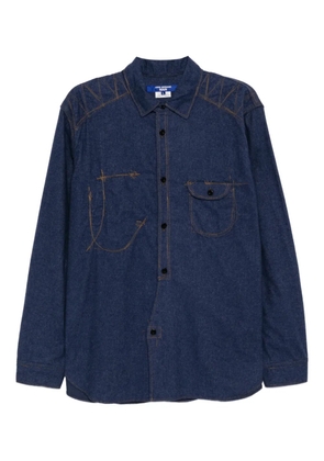 Junya Watanabe MAN stitch-detail shirt - Blue