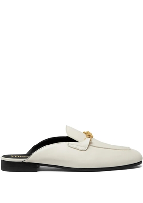 Versace Medusa leather mules - White