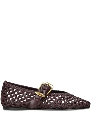 ZIMMERMANN Helix woven buckle ballet flats - Red