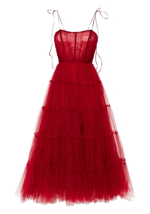 Ana Radu tulle maxi dress - Red