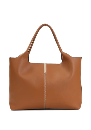 Tod's medium-small leather tote bag - Brown