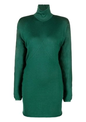 Philosophy Di Lorenzo Serafini draped-sleeve knitted dress - Green